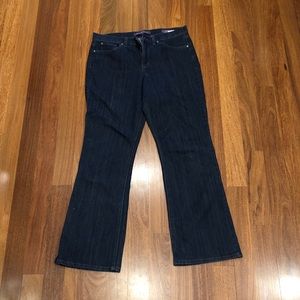 Dark wash bootcut jeans